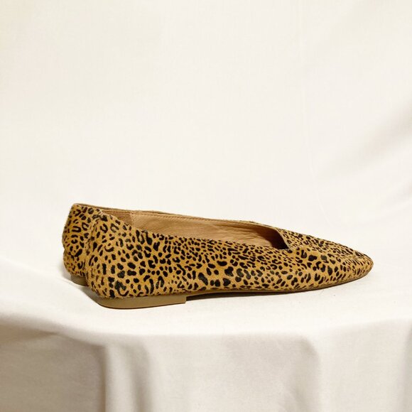 Madewell The Cory Flat in Leopard Calf Hair Size 8 - Picture 4 of 9